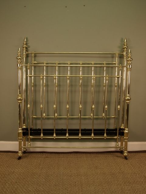 A Victorian Gothic Brass Bed 4ft 6 (Double)