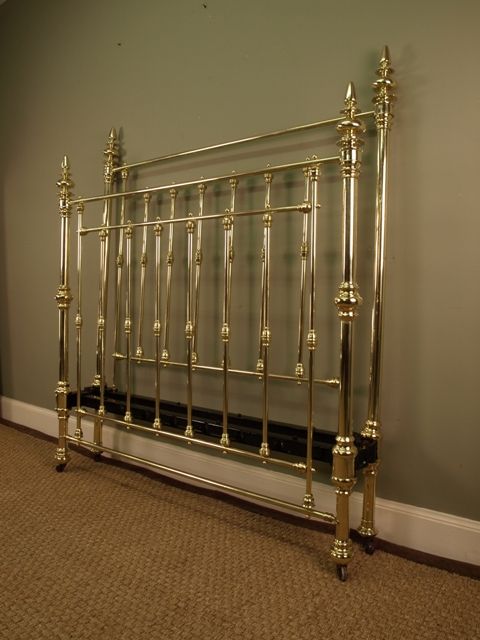 fig 1. A Victorian Gothic Brass Bed 4ft 6 (double)