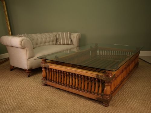 fig 2. A Large Indian Satinwood Palanquin/Converted to Coffee Table