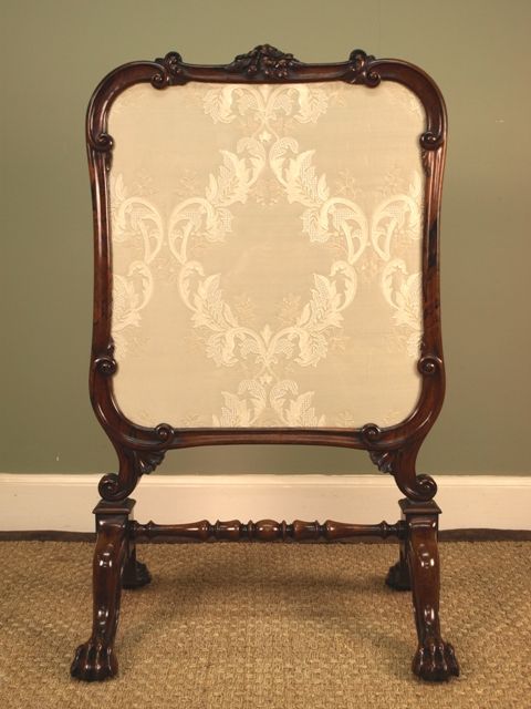 A Rare Gillows Rosewood Fire Screen