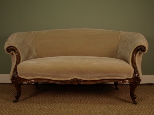 A Small Victorian Gillows Rosewood Sofa