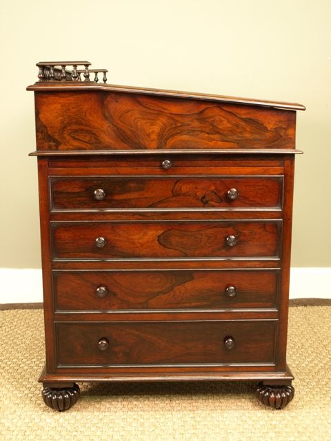 fig 1. A William IV Rosewood Davenport