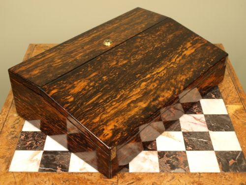 A Superb Small Coromandel Wood Writing Box