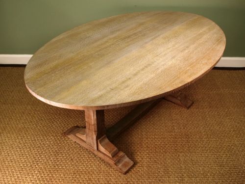 fig 2. A Large Oval Oak Dining Table