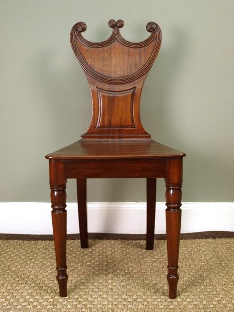 A Regency Mahogany Side/hall Chair