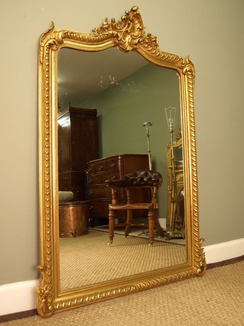 A Stunning Giltwood 19th C. French Wall Mirror