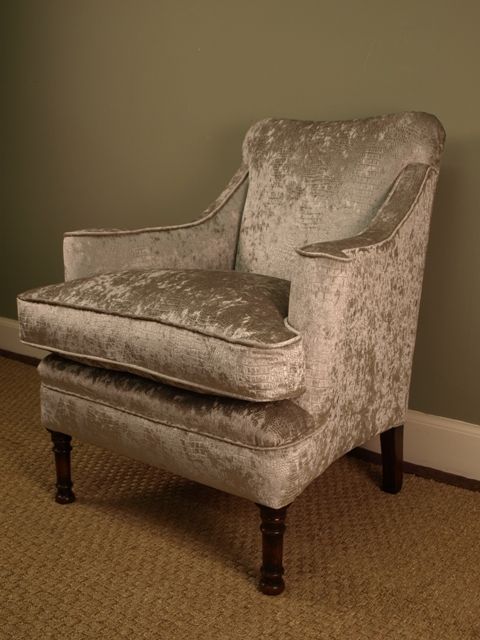 An Edwardian Scrolled Armchair