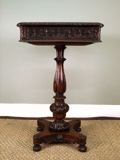 fig 1. A Stunning Anglo Indian Rosewood Table
