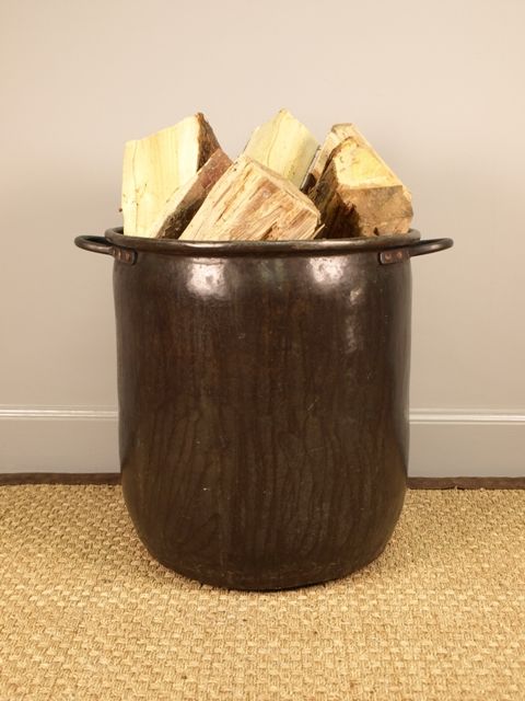fig 1. A Large 19th Century Bronzed Log Bucket