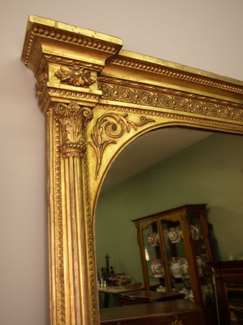 fig 1. A Large Giltwood Overmantle Mirror