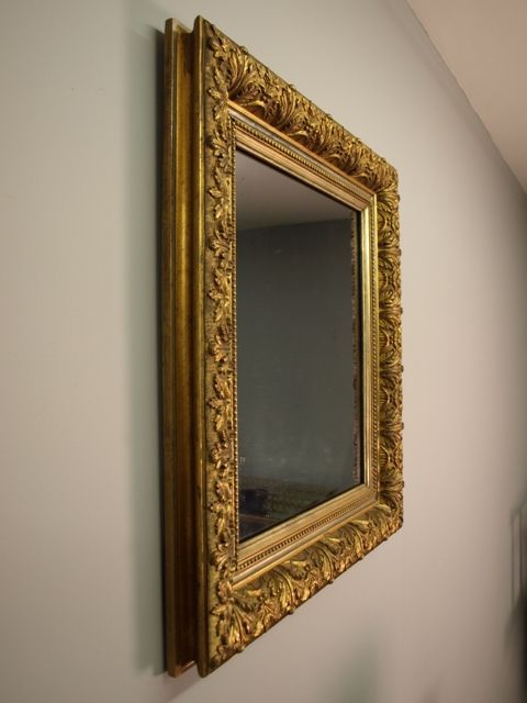 A Small Victorian Giltwood Mirror