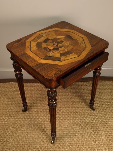 fig 1. A Fine Rosewood Specimen Top Table