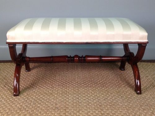 fig 1. A Stunning George IV Rosewood X Frame Stool