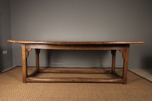 19th C Light Oak Farmhouse Table