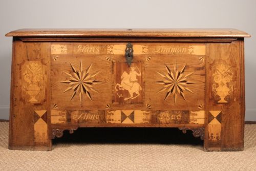 Superb Very Large Dutch Oak Chest