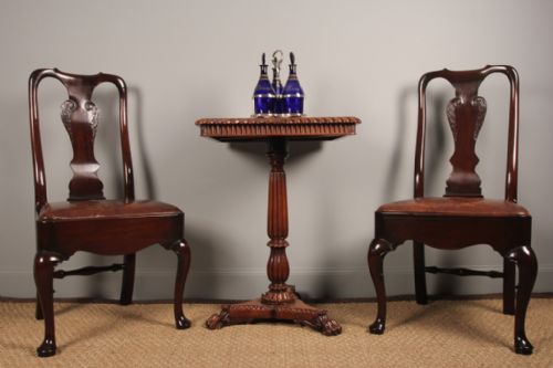 A Pair of George II Mahogany Chairs