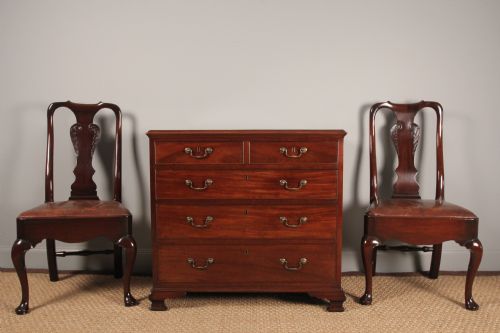 A Small George III Mahogany Chest of Drawers