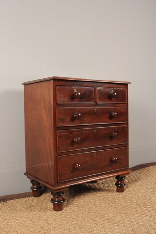 Victorian Rare Oversized Mahogany Apprentice Chest