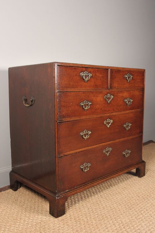 18th C. Oak Country House Chest of Drawers