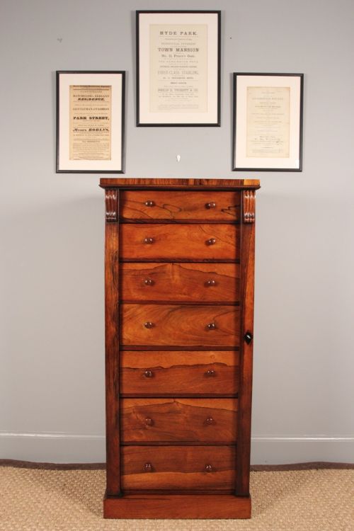 Beautifully Proportioned Rosewood Wellington 
Circa 1840
