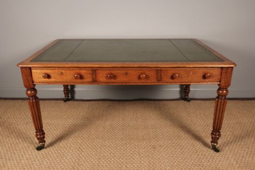 fig 1. A Victorian Light Oak Library Table