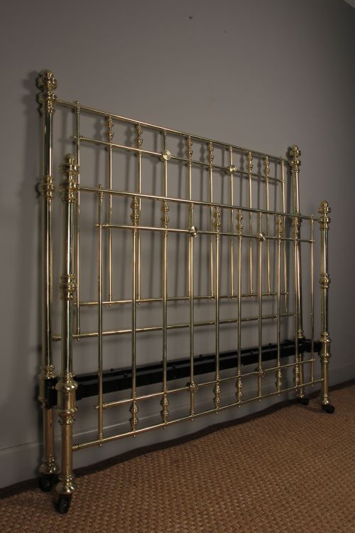 A Superb Hoskins & Sewell Brass King Size Bed