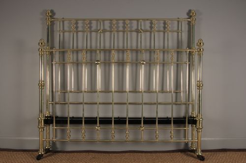 fig 1. A Superb Hoskins & Sewell Brass King Size Bed