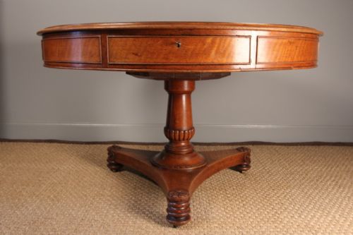 fig 1. An Revolving Oak Drum Table by T & G Seddon. C1840