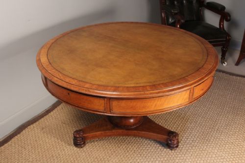fig 2. An Revolving Oak Drum Table by T & G Seddon. C1840