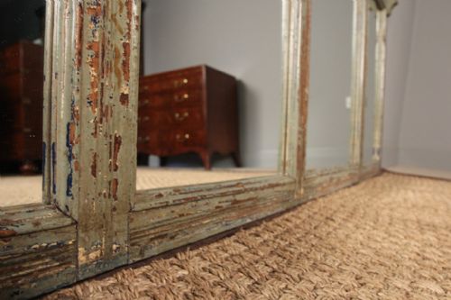 fig 1. Large Long Edwardian Painted Mirror