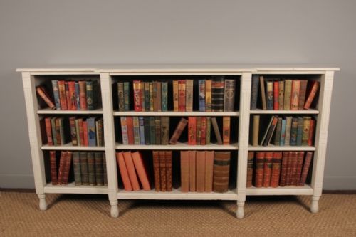 A Painted Edwardian Breakfront Bookcase