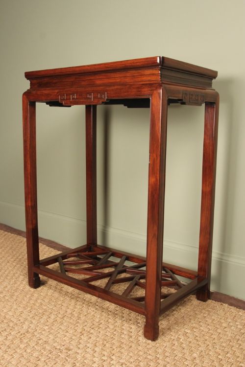 A Small Chinese Rosewood Occasional Table