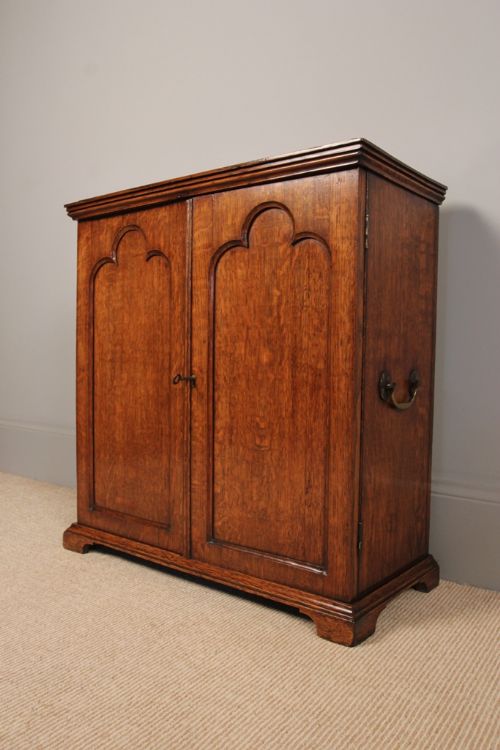 Dwarf Oak Side Cabinet - C.1870