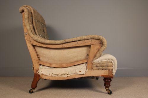 Superb 19th C. Shapely Reclining Armchair