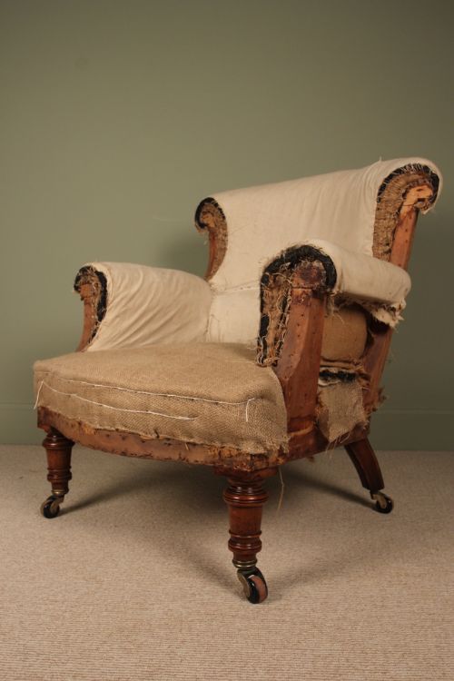 A Shapely Victorian Armchair