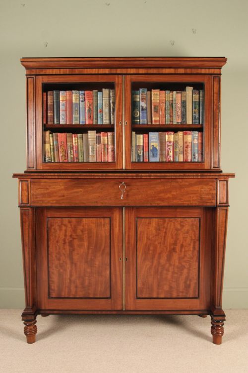 A Regency Mahogany Side Cabinet/bookcase