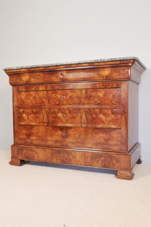 Superb 19th C. Walnut Commode Chest