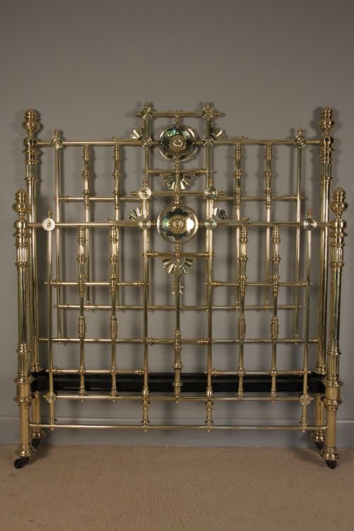Superb All Brass 4ft 6 Bed (Double) Hoskins & Sewell