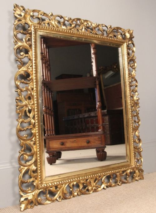 19th C. Giltwood Florentine Mirror