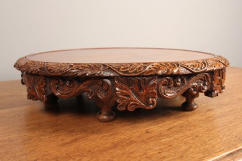 Beautiful 19th C. Oak Lazy Susan