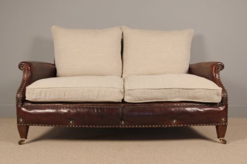 Edwardian Leather Sofa
