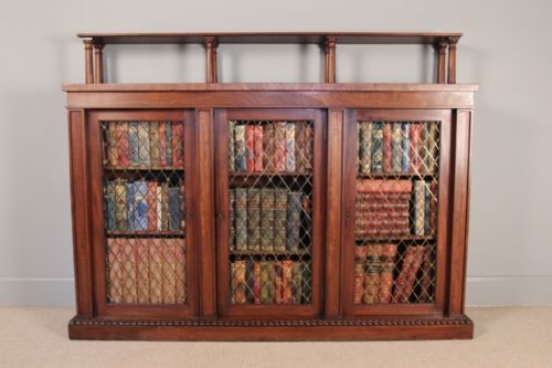 A George IV Mahogany Side Cabinet/bookcase