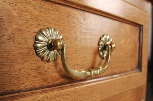 fig 2. 19th C. Solid Oak Chest of Drawers