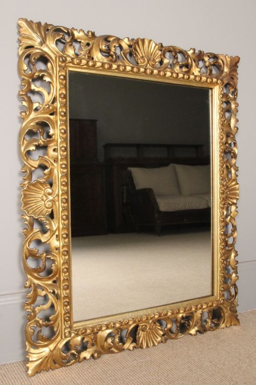 19th C. Giltwood Florentine Mirror