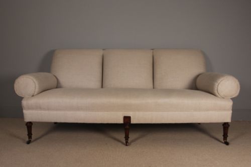 19th C. Large Upholstered Sofa