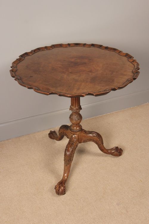 18th Century Mahogany Pie Crust Tripod Table