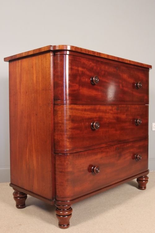fig 2. A Large 19th C Mahogany Chest of Drawers