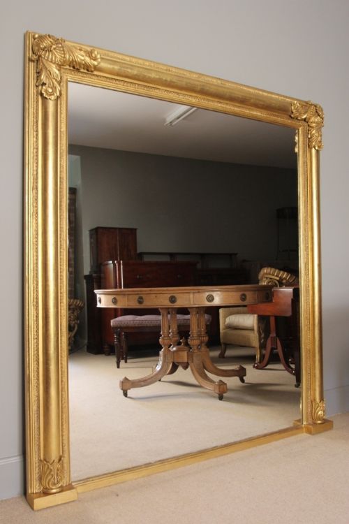 Superb Large George IV Giltwood Overmantle Mirror