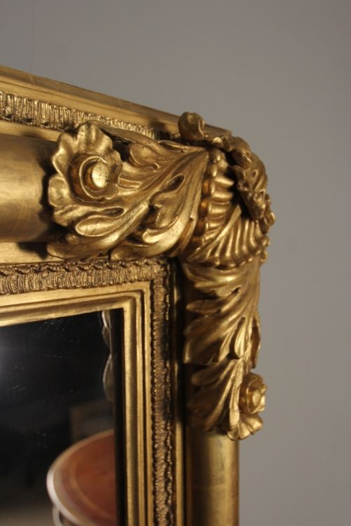 fig 1. Superb Large George IV Giltwood Overmantle Mirror