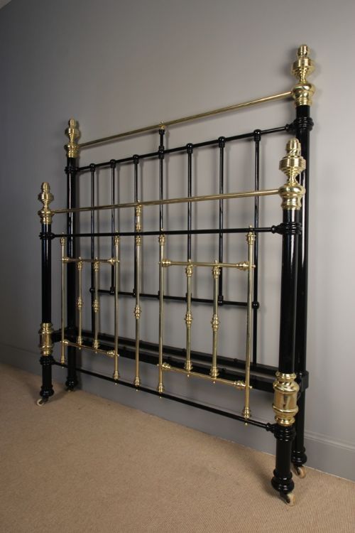 fig 1. A Victorian Brass & Iron Double Bed